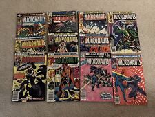 Lot of 11 Micronauts 13 14 15 24 26 27 29 32-35 1980 Vintage Marvel Comics VG picture