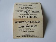 Elmer New Jersey NJ Card Holder EW Bostwick First National Bank Earle H Sloan picture