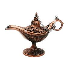 Vintage Legend Aladdin Magic Genie Lamp - Metal Carved Wishing Light for Home... picture