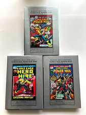 Marvel Masteworks Luke Cage 1 2 3 Hero Fore Hire Power Man Lot Hardcover NICE picture