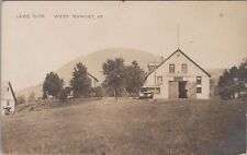 Lakeside West Barnet Vermont Lake Side Hall Old Cars c1920s RPPC Postcard picture