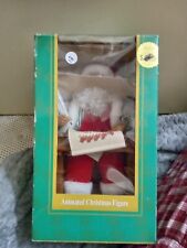Vintage 1995 North Pole Productions Animated Santa with List Figure #12998 picture