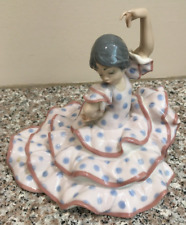 Rare Retired Lladro #5390 Spanish Flamenco Dancer/Dance Pose Glossy Figurine picture