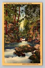 Rogue River OR-Oregon, Upper Gorge, Shasta Cascade, Antique Vintage Postcard picture