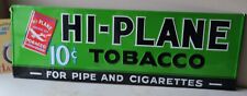 HI-PLANE Tobacco Sign Large Embossed Metal Sign 42” X 14” Beautiful Reproduction picture