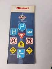 Missouri Map 1970's Skelly Petroleum Folded Paper Road Map Highway picture