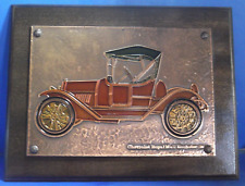 AETHRA Wall Plaque Copper Chevrolet Royal Mail Roadster 1914 Handmade in Greece picture