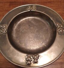 VTG Baby Child's Silver Plated Teddy Bear Bowl Dish Dinner Plate picture