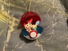 Pokemon PLUSLE & MINUN Poke Ball Christmas Ornament - 2005 Basic Fun picture