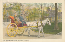 view of CALECHE - QUEBEC, CANADA - HORSE AND CART unused postcard picture