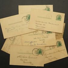 Vintage Lot of Handwritten Jefferson Stamped Letter Postal Cards from 1925-1933 picture