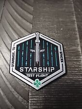 Authentic SPACEX -STARSHIP TEST FLIGHT-SUPER HEAVY- STARBASE, TX- Employee PATCH picture