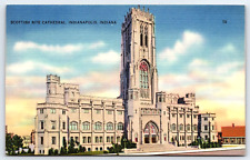 Original Vintage Antique Postcard Scottish Rite Cathedral Indianapolis, Indiana picture