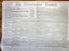 1877 newspaper Mormon JOHN D LEE EXECUTED for his role MOUNTAIN MEADOW MASSACRE picture
