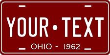 Ohio 1962 License Plate Personalized Custom Car Auto Bike Motorcycle Moped picture