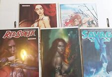 Lot Of 5 Red Sonja 2023 - #2  Parrillo Virgin Variant Savage Tales 1 Momoko picture