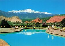 View from Terrace of Garden of the Gods Club  Pool CO 4x6 Posted 1986 picture