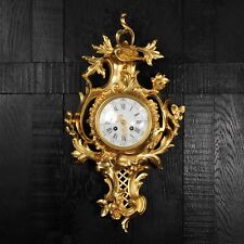 Antique French Rococo Cartel Wall Clock by Vincenti picture