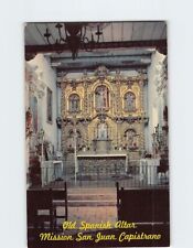 Postcard Old Spanish Altar Mission San Capistrano California USA picture