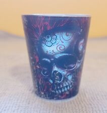 Sugar Skull Calaveras Day of the Dead Shot Glass Novelty Glass  picture
