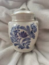 Folk Art  Lidded Apothecary Floral Jar by Prestige Place Made in Japan VGC picture