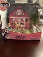 Breyer Stablemates Horse Crazy Pocket Barn and Horse PlaySet Brand New picture