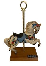 PJ'S CAROUSEL COLLECTION Hand Carved Horse Michelle Phelps Signed Blue Ribbon picture