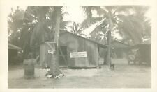 1946  soldier's Photo Christmas greetings from Christmas Island sign, Kiritimati picture