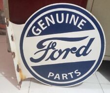 Ford Genuine part Flange  Porcelain Enamel Heavy Metal Sign 19.5 x 17  Inches DS picture