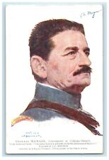 c1910's General Mangin Commander At Chateau Thierry Portrait JF Bouchor Postcard picture