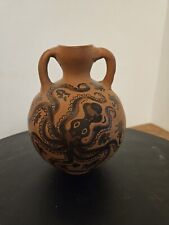 Ancient Greek Pottery Minoan Octopus Vase Amphora Greece picture