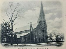 Postcard Newburgh NY - c1900s First Presbyterian Church picture