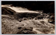 Rainbow Falls Wisconsin~West Branch of Wolf River~1930s RPPC picture