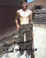 CHUCK MAWHINNEY SIGNED AUTOGRAPHED 8x10 PHOTO FAMOUS MARINE SNIPER BECKETT BAS picture