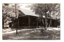Roscommon Mi RPPC Higgins Lake State Park Vintage Postcard picture