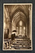 1920’s Postcard, The Chancel Dornoch Cathedral Scotland. RPPC/photo, Valentine’s picture