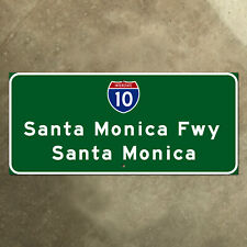 California I-10 Santa Monica Freeway road highway guide sign 1959 LA 27x12 picture