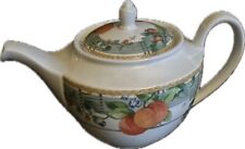 WEDGWOOD HOME EDEN porcelain teapot fruit EUC picture