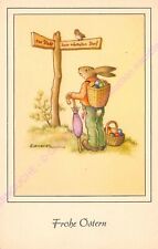 CPA Fantasy Easter Frohe Joyeuses Easter Rabbit n2 picture
