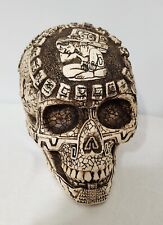 Ebros DOD Mesoamerican Maya Aztec Gods Skull Statue Tribal Tattoo Figurine picture