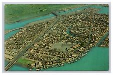 Postcard: CA 1962 Aerial View, Naples Area, Long Beach, California - Unposted picture