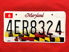Maryland License Plate 4ER8324 ...... Expired / Crafts / Collect / Specialty picture