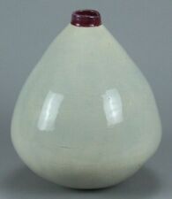 = Mid-Century Modern Studio Pottery Vase, Futuristic Bulbous Shape, Signed picture