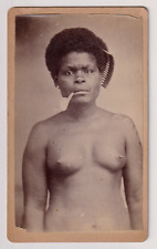CDV Attrib. to W.-F. Dufty / Nouméa / New Caledonia - Kanak woman with pipe picture