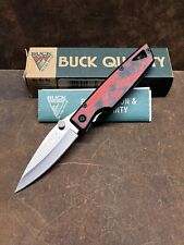 Vintage BUCK Knives 170 Lightning Folding Knife USA Red Marble w/ Box NOS UNSUED picture