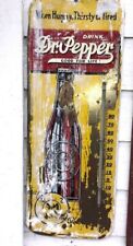 1940s or so Larger Dr Pepper Thermometer 10, 2 , And 4 picture