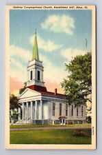 Alton IL-Illinois, Godfrey Congregational Church, Antique Vintage Postcard picture