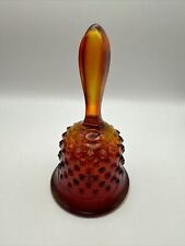 Vintage Fenton Ruby Red Hobnail Glass Bell 5 1/2” Y8 picture