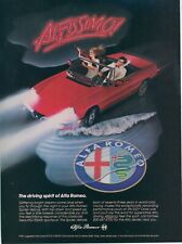 1984 Alfa Romeo Spider Veloce Beach Wave Driving Alfissimo Vintage Print Ad SI6 picture