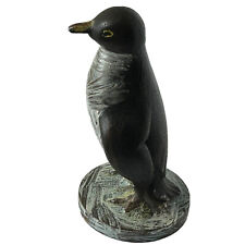 Vintage Cast Iron Penguin Figure marked North West Foundries Rochester 5” picture
